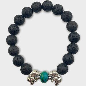 Elephant Lava Stone Aromatherapy Bracelet